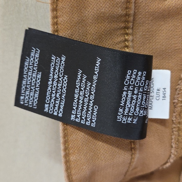 Liverpool Tan Wide Leg Crop Pants 14/32 - Picture 6 of 8